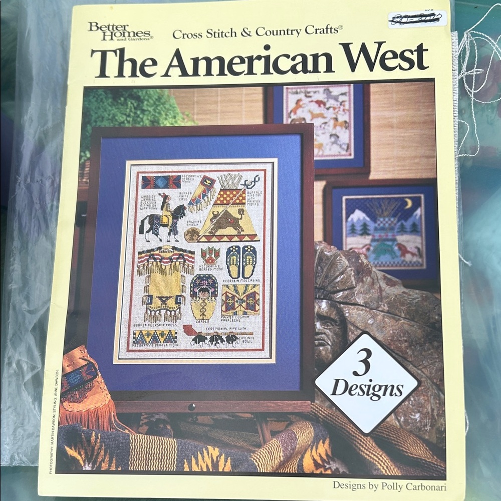 NWOT Better Homes & Gardens Cross Stitch & Amer Crafts American West 3 Patterns